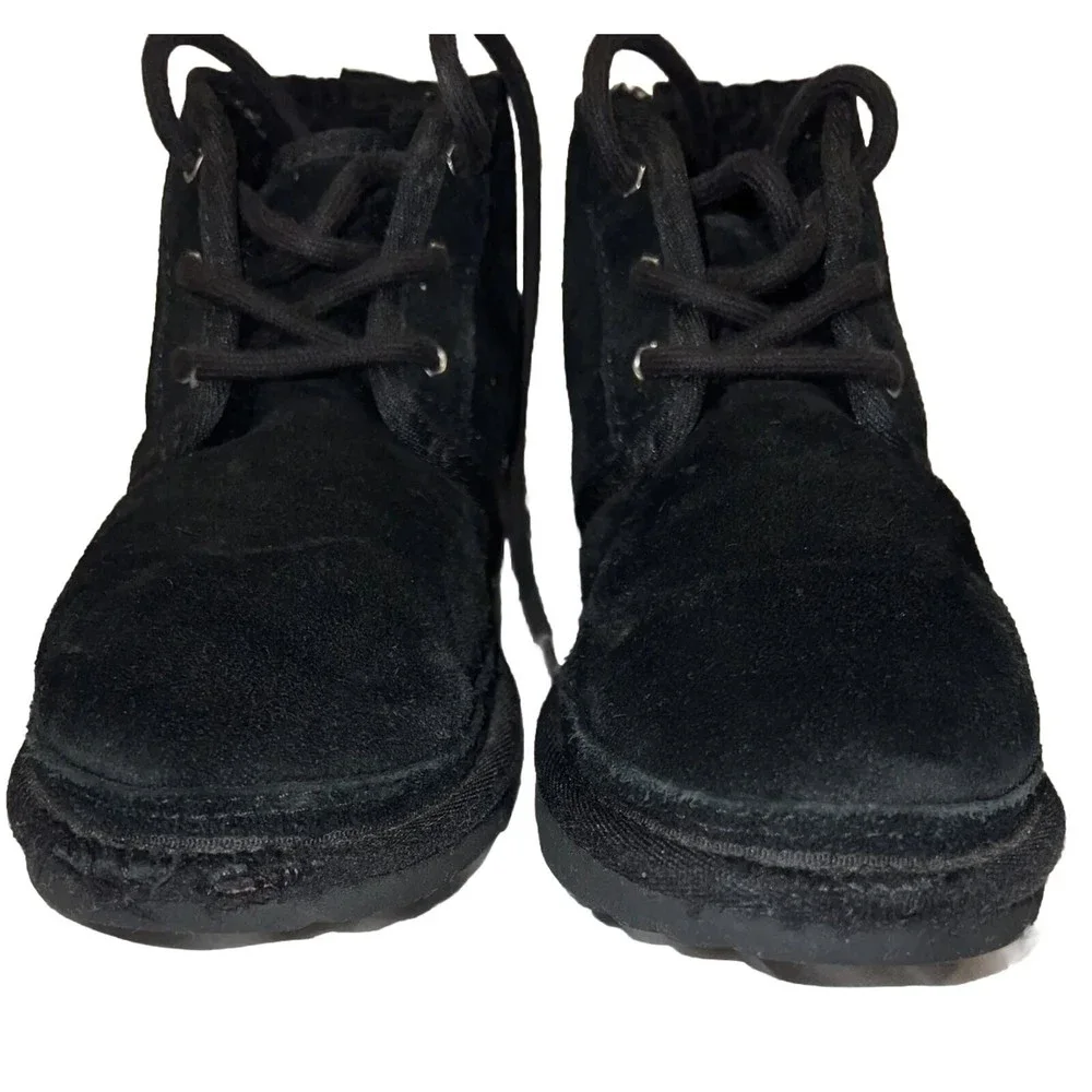 Kids UGG Neumel Ankle Boots Suede‎  Size 1 US EU 32.5 Shoes Shearling Leather